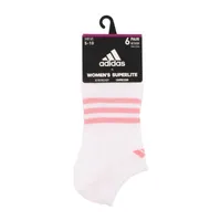 adidas 6 Pair No Show Socks Womens