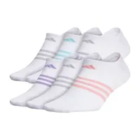 adidas 6 Pair No Show Socks Womens