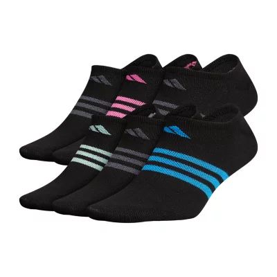 adidas 6 Pair No Show Socks Womens