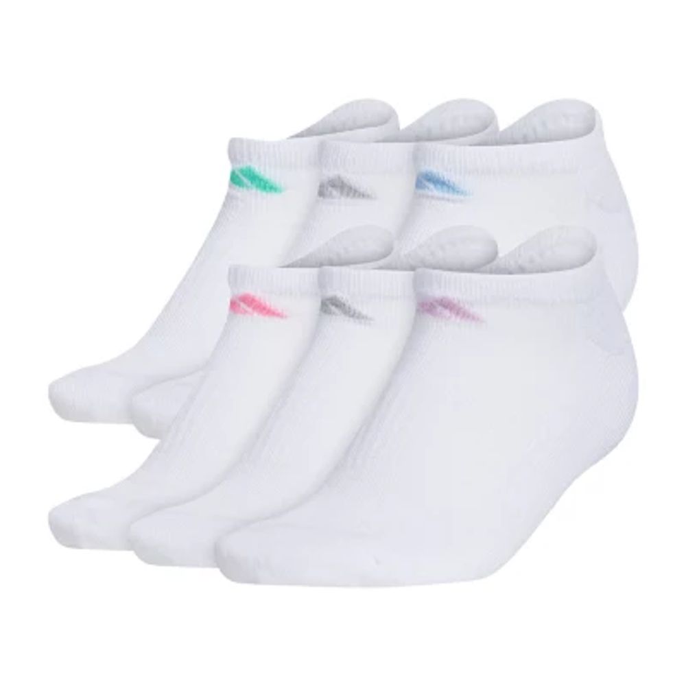 adidas Cushioned 6 Pair No Show Socks Womens