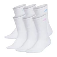 adidas Cushioned 6 Pair Crew Socks Womens