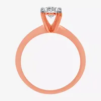 Womens 1 CT. T.W. Mined White Diamond 10K Rose Gold Round Solitaire Bridal Set