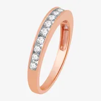 Classic Collection 3MM 1/2 CT. T.W. Natural White Diamond 10K Rose Gold Wedding Band