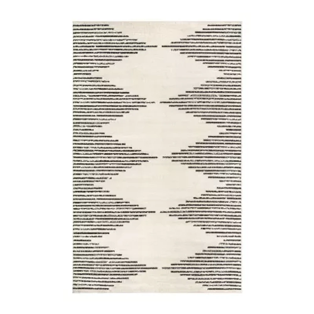 Nuloom Romina Stripes Rectangular Rugs & Floor Coverings Indoor Diamond Accent Rugs