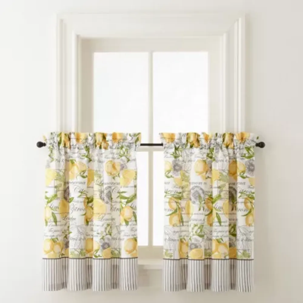 Waverly Lemon Zest 2-pc. Rod Pocket Window Tier