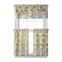 Waverly Lemon Zest 2-pc. Rod Pocket Window Tier