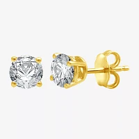 Deluxe Collection 3/4 CT. T.W. Natural White Diamond 14K Gold 4.5mm Stud Earrings