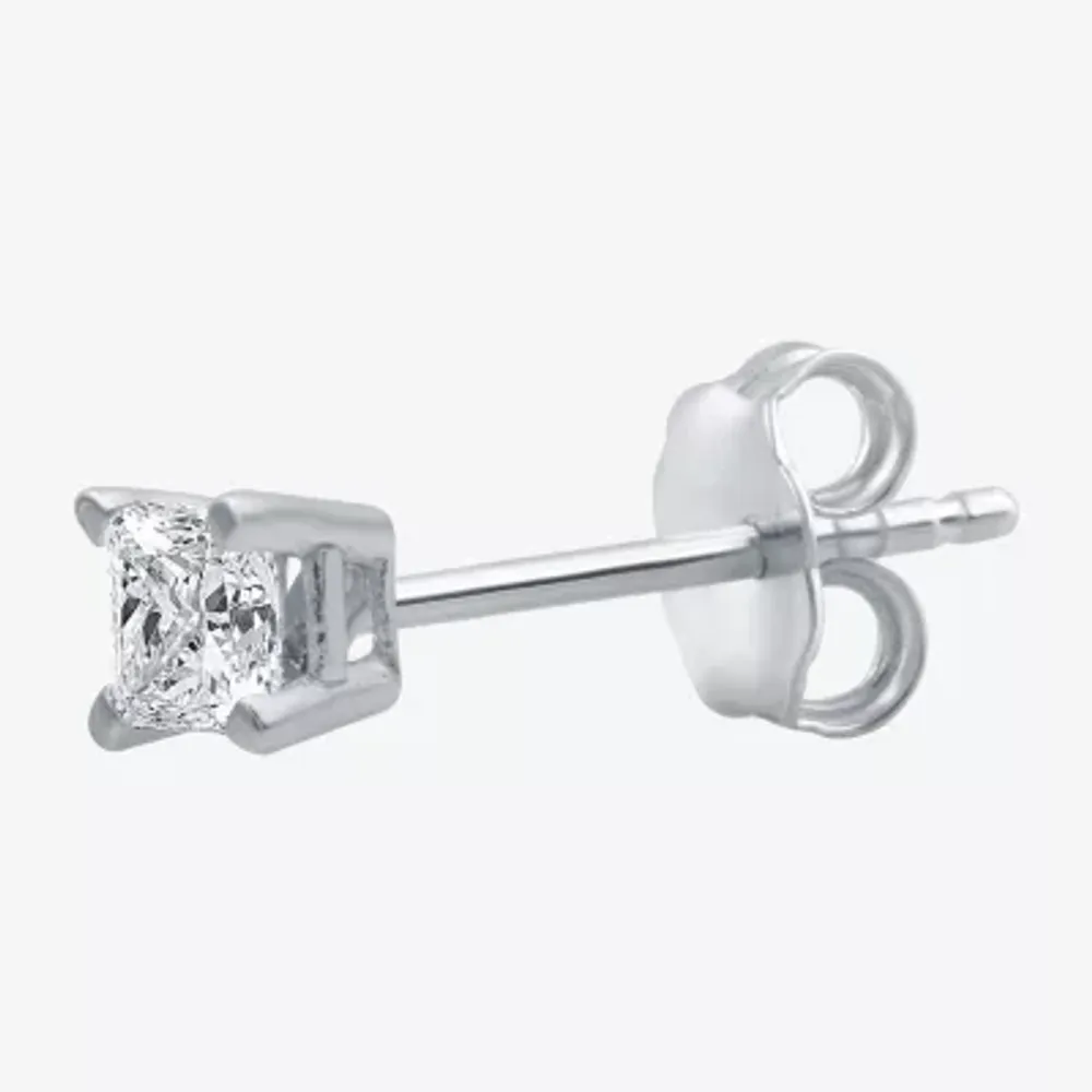 1/8 CT. T.W. Natural White Diamond 10K White Gold 2.9mm Single Earring