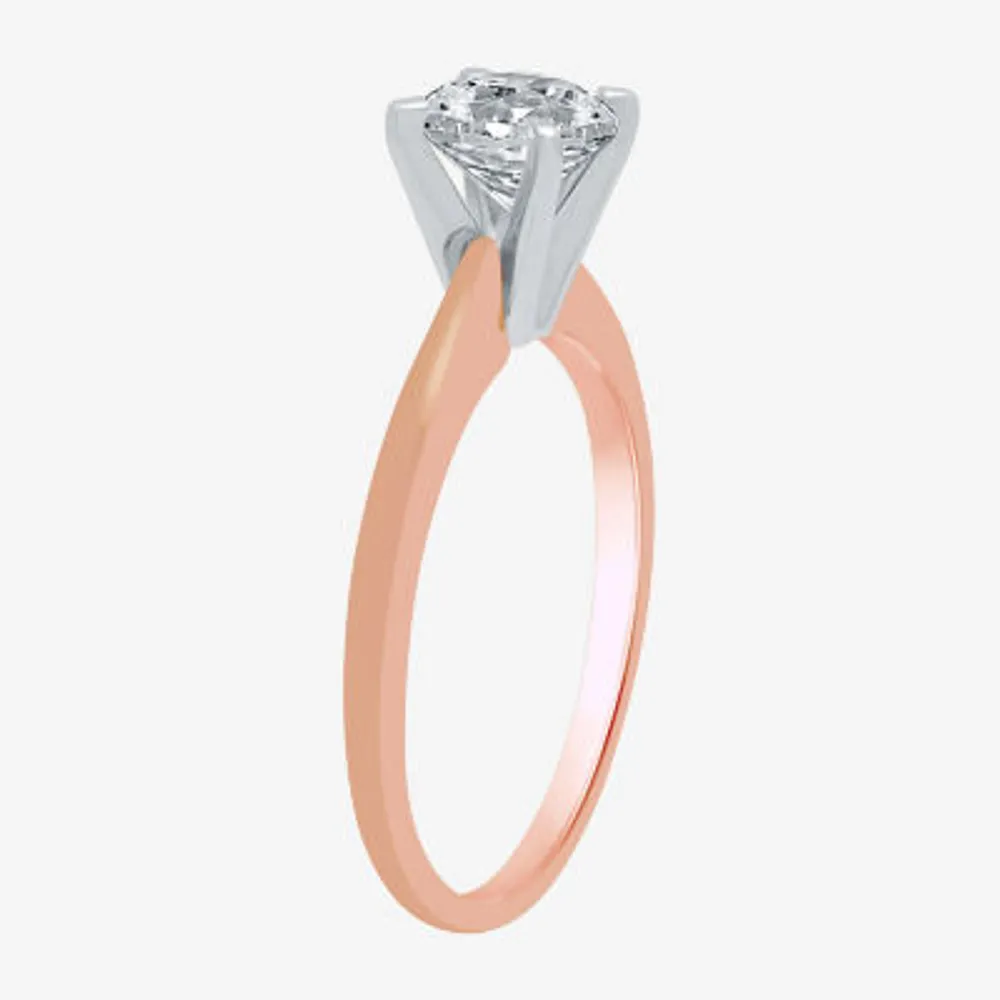 Classic Collection 1 CT. Natural Diamond Round Solitaire Engagement Ring 10K Gold