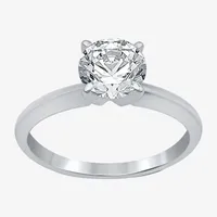 Classic Collection Womens 1 1/4 CT. T.W. Natural White Diamond 10K Gold Round Solitaire Engagement Ring