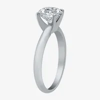 Classic Collection Womens 1 1/4 CT. Natural White Diamond 10K Gold Round Solitaire Engagement Ring