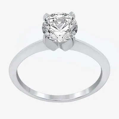 Womens / CT. Natural White Diamond 14K Gold Round Solitaire Engagement Ring