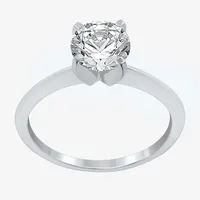 H-I / I2) Womens / CT. T.W. Natural White Diamond 14K Gold Round Solitaire Engagement Ring