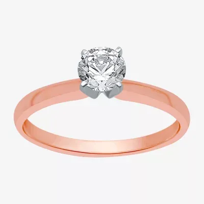 Classic Collection 1/2 CT. Lab-Grown (G / SI1-SI2) Diamond Round Solitaire Engagement Ring 10K or 14K Gold