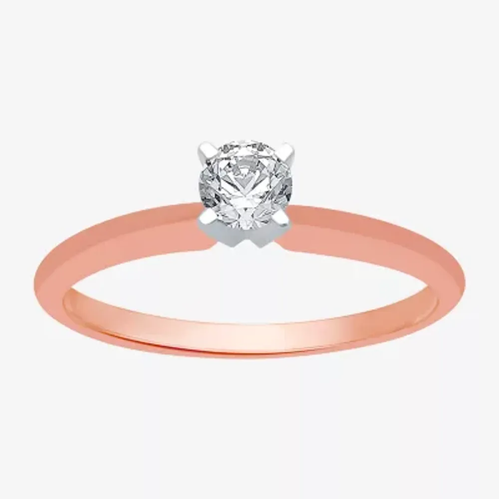 Classic Collection 1/ CT. Natural Diamond Round Solitaire Engagement Ring 10K Gold