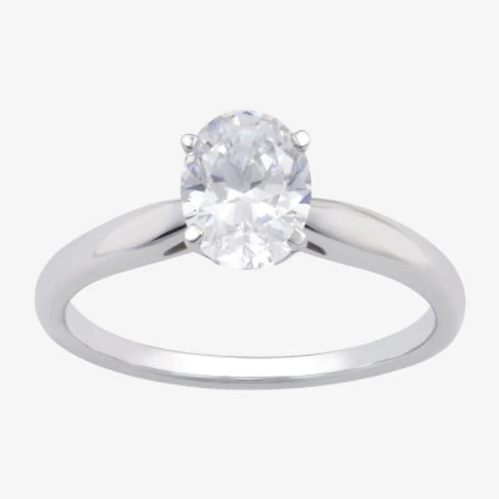 Solitaire Ring (G-H / Si1-Si2) Womens 2 CT. T.W. Lab Grown White