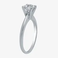 Classic Collection Womens 1 CT.T.W. Natural Diamond 10K Gold Round Solitaire Engagement Ring