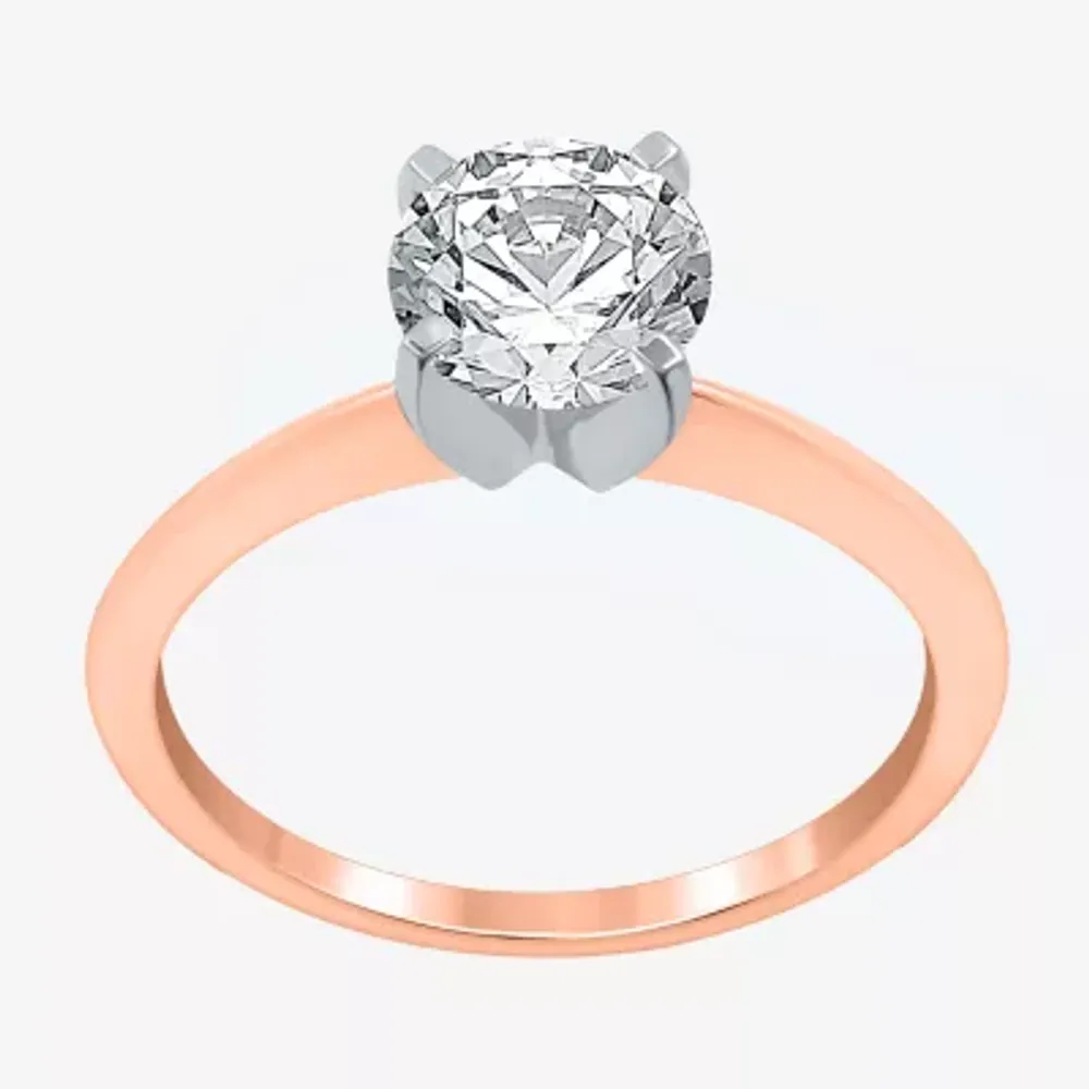 Solitaire Ring (G-H / Si1-Si2) Womens 2 CT. T.W. Lab Grown White