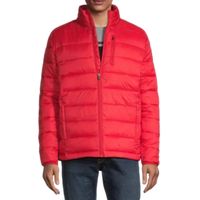 St. John's Bay Mens Water Resistant Packable Midweight Puffer Jacket