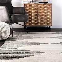 Nuloom Romina Stripes Rectangular Rugs & Floor Coverings Indoor Diamond Accent Rugs