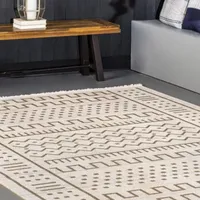 Nuloom Cora Geometric Indoor Outdoor Rectangular Area Rug