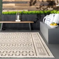 Nuloom Cora Geometric Indoor Outdoor Rectangular Area Rugs