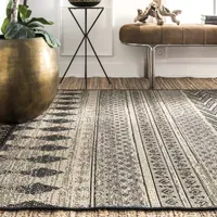 Nuloom Nicki Striped Indoor Outdoor Rectangular Area Rug