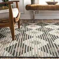 Nuloom Ashlyn Geometric Indoor Outdoor Rectangular Area Rug