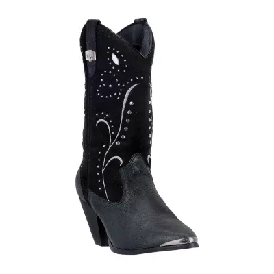 Dingo Womens Ava Stacked Heel Cowboy Boots