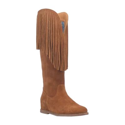 Dingo Womens Hassie Flat Heel Cowboy Boots