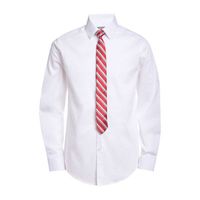 Van Heusen Boys Point Collar Long Sleeve Shirt + Tie Set