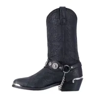 Dingo Mens Suiter Block Heel Cowboy Boots