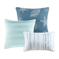 Madison Park Anchorage 6-Pc Printed Quilt Set With Throw Pillows