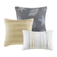 Madison Park Anchorage 6-Pc Printed Quilt Set With Throw Pillows