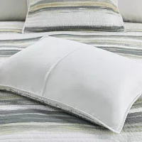 Madison Park Anchorage 6-Pc Printed Quilt Set With Throw Pillows