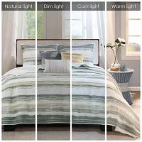 Madison Park Anchorage 6-Pc Printed Quilt Set With Throw Pillows