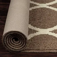 Maples Lattice Washable Skid Resistant Indoor Rectangular Accent Rug