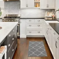 Maples Lattice Washable Skid Resistant Indoor Rectangular Accent Rug