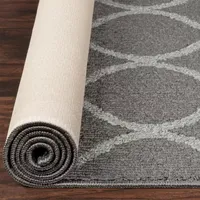 Maples Lattice Washable Skid Resistant Indoor Rectangular Accent Rug