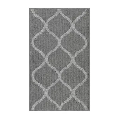 Maples Lattice Washable Skid Resistant Indoor Rectangular Accent Rug