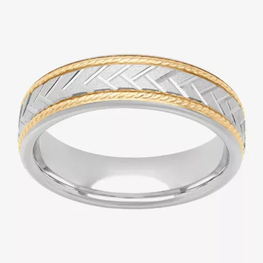 6MM Sterling Silver Wedding Band