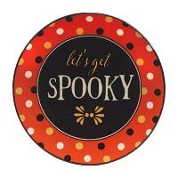 Certified International Spooky Halloween 4-pc. Earthenware Appetizer Plate