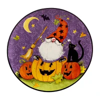 Certified International Halloween Gnomes 4-pc. Earthenware Dessert Plate