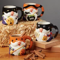 Certified International Halloween Gnomes 4-pc. Coffee Mug