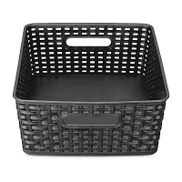 Home Expressions Medium Durable Plastic Weave Storage Bins