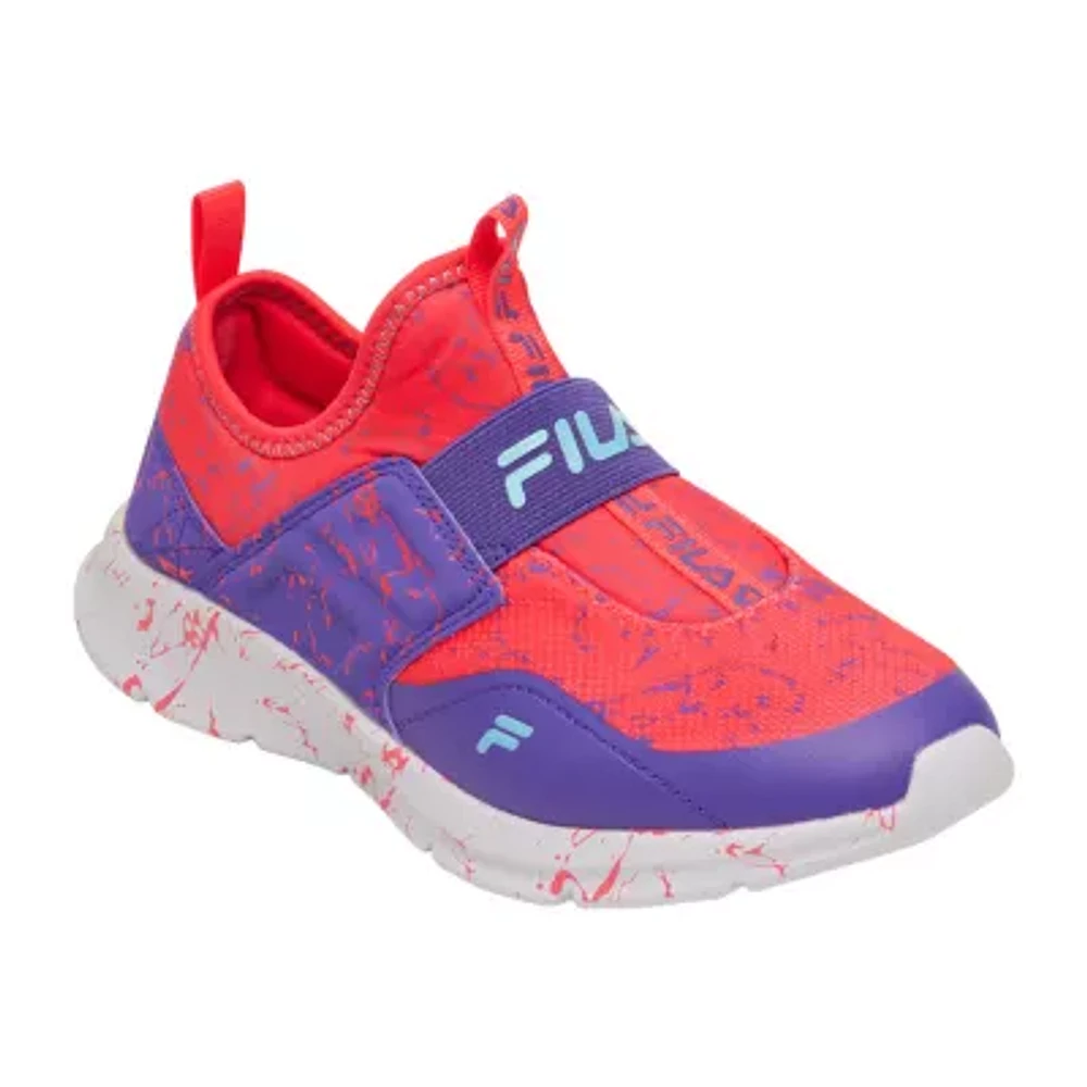 FILA Landbuzzer Speckle Little Girls Running Shoes