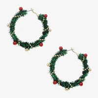 Bijoux Bar Wreath Hoop Earrings