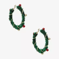 Bijoux Bar Wreath Hoop Earrings