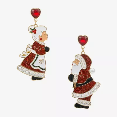 Bijoux Bar Mr And Mrs Clause Drop Earrings