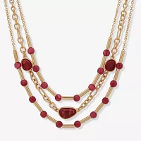 a.n.a Gold Tone 18 Inch Cable Strand Necklace